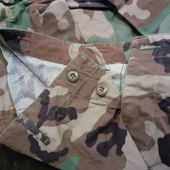 BDU * Woodland Camo Trousers, Pants, Combat Pattern * EUC * Med-Short 29x32 - Picture 7 of 8